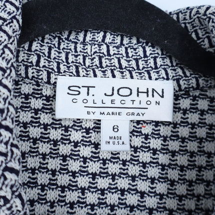 ST. JOHN Collection Longline Knit Jacket Summer Wool Quiet Luxury Women's 6