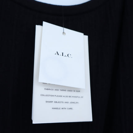 A.L.C. Lex Strap Mini Dress Black NWT Layered Ruffle Skirt Women's L