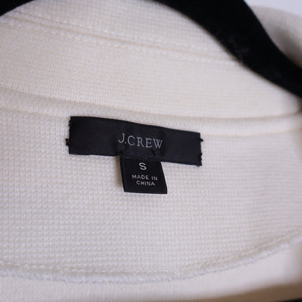 J.CREW Cecile Relaxed Sweater Blazer Ivory One Button Long Sleeve Women's S