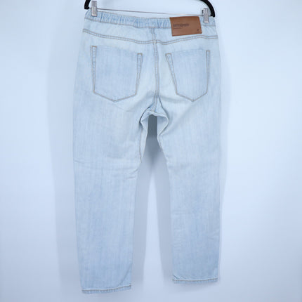 ONE TEASPOON Shabbies Drawstring Jean Blue Hustler Distressed Boyfriend Womens M