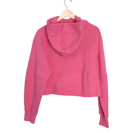 LULULEMON Full Zip Scuba Hoodie Sweatshirt Pink Blossom Oversized Women's M/L