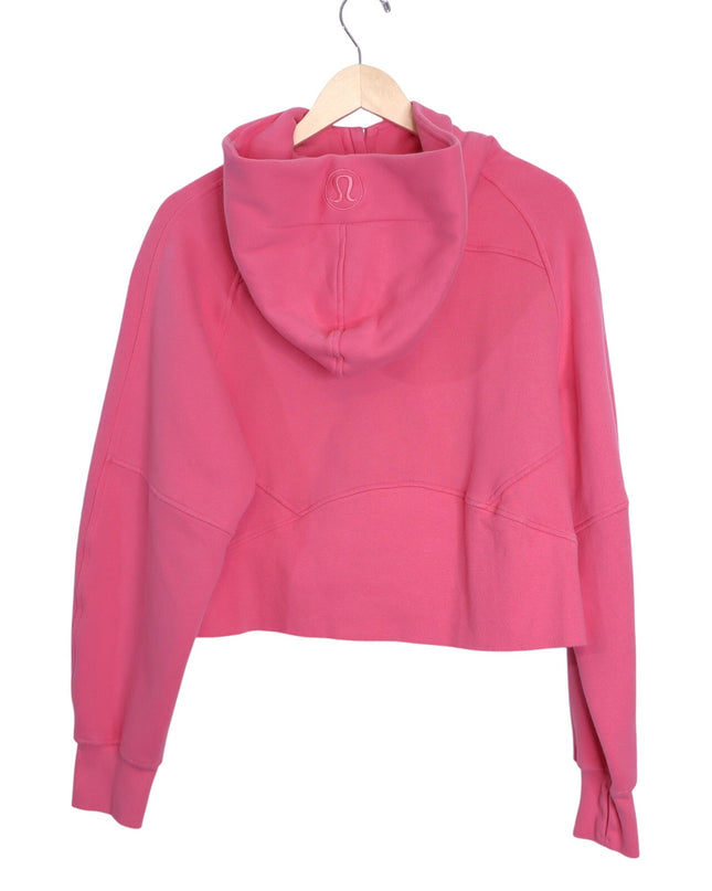 LULULEMON Full Zip Scuba Hoodie Sweatshirt Pink Blossom Oversized Women's M/L