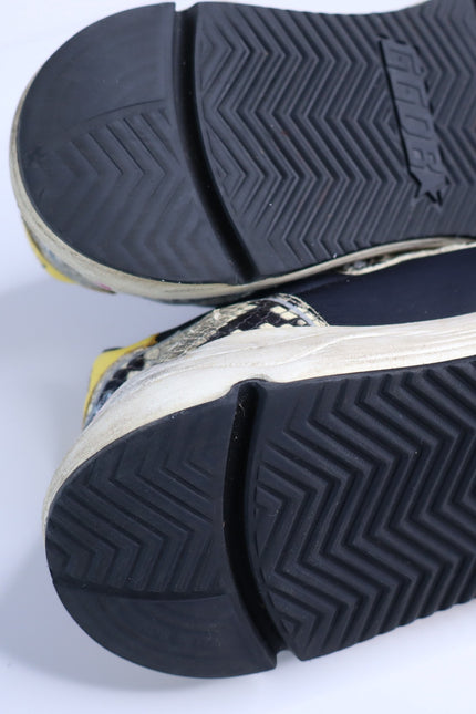 GOLDEN GOOSE Running Sole Sneaker Natural Snake Print and White Star Women's 40
