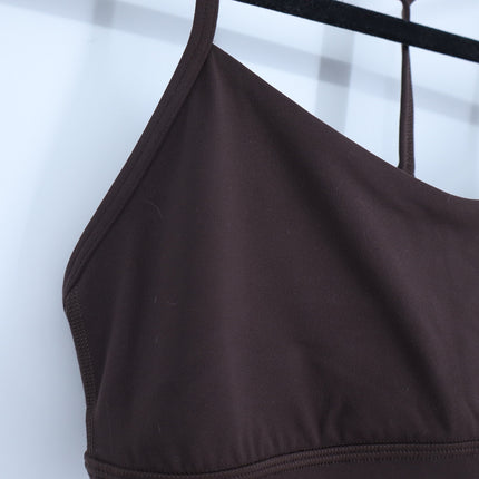 Lululemon Flow Y Bra Espresso Brown Racerback NWT Nulu Yoga Active Women's 10