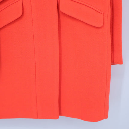 J. CREW Cocoon Coat NWT Italian Stadium Cloth Wool Blend Hunter Orange Women's 2