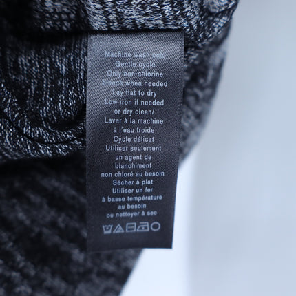 Rag & Bone/Jean Mia Knit Top Heathered Charcoal Gray Wrap Back Women's S