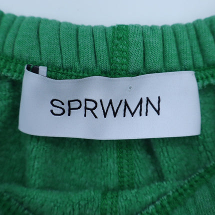 SPRWMN Jade Heart Sweatpants Green Pull On Jogger Loungewear Women's M