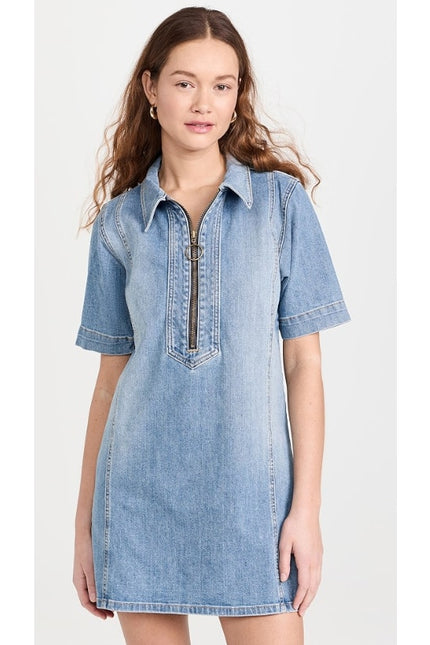 RAMY BROOK Tunechi Denim Mini Dress NWT Blue Light Wash Women's 30/US 10