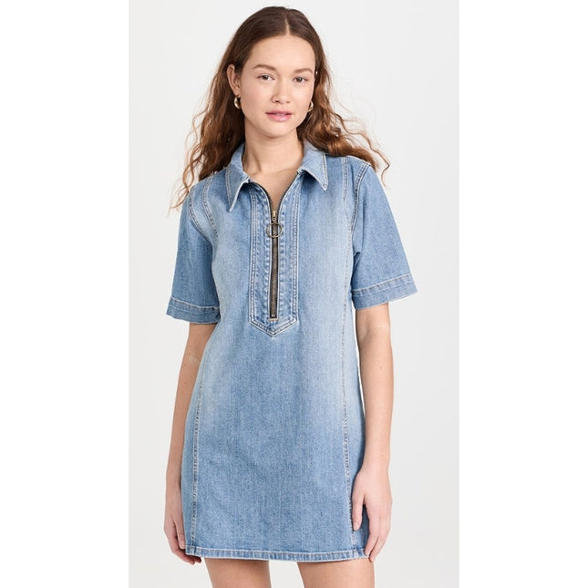 RAMY BROOK Tunechi Denim Mini Dress NWT Blue Light Wash Women's 30/US 10
