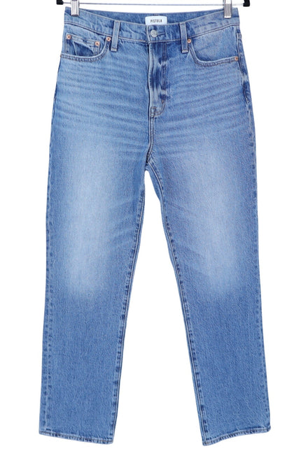 PISTOLA Bri High Rise Jeans Charleston Blue Slim Straight Zip Fly Women's 28