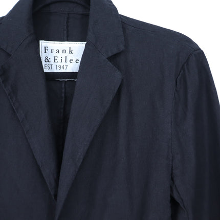 FRANK & EILEEN Dublin Open Blazer Black Long Sleeves Unlined Women's S