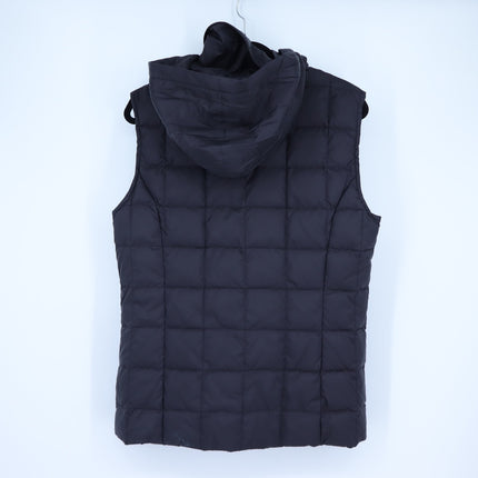 Ciao Milano Celia Goose Down Vest Black Hooded Puffer Sleeveless Women's L