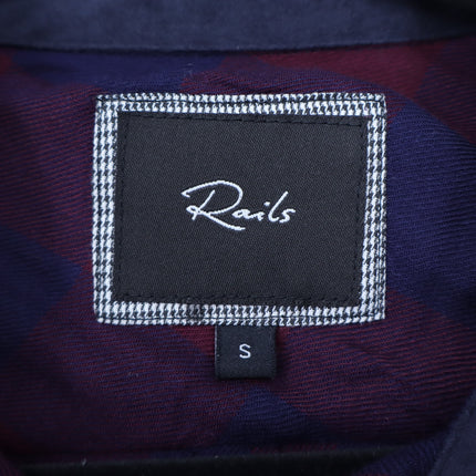 Rails Hunter Shirt Red Blue Buffalo Check Button Up Collared Blouse Women's S