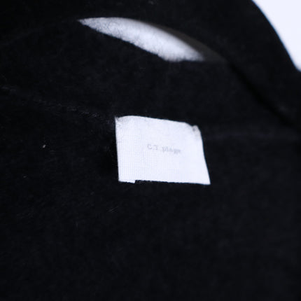 C.T.PLAGE Long Knit Racoon Wool Cardigan Black Knee Length Women's 40/US 8