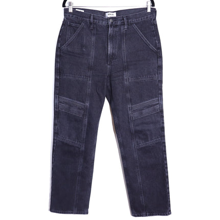 AGOLDE Cooper Cargo Jeans Panther Black Zip Fly Wide Leg Casual Women's 29