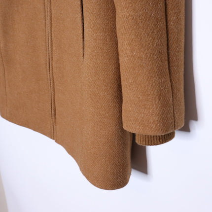 J. CREW Lodge Coat Italian Stadium Wool Jacket Heather Acorn Quilted Women's 0