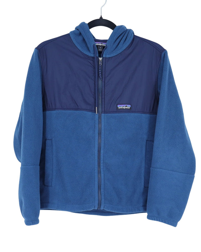 Patagonia Microdini Hoodie Tidepool Blue Softshell Fleece Full Zip Women's S