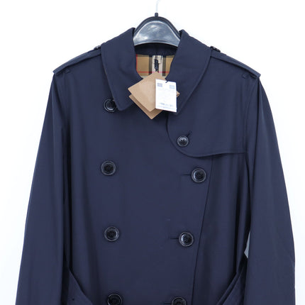 Burberry Kensington Heritage Mid Trench Coat NWT Midnight Blue Belted Women's 6