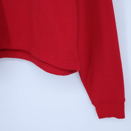 Favorite Daughter Cropped Favorite Mama Sweatshirt Cherry White Women's L