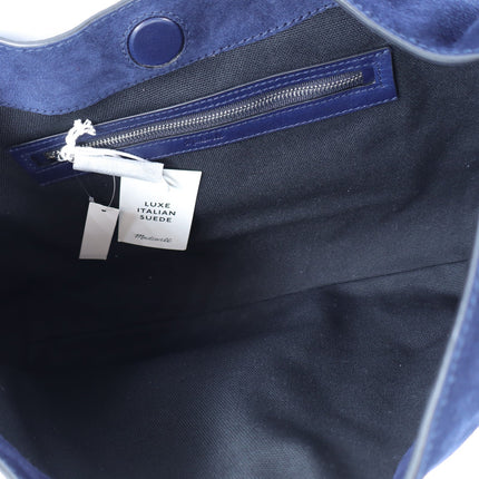 Madewell The Mylie Shoulder Bag Midnight Navy NWT Suede Slouchy Hobo Bag