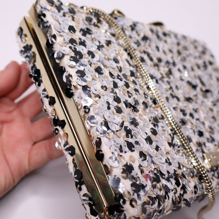 KATE SPADE New York 'All that Glitters' Sequin Emanuelle Clutch in Blush Purse