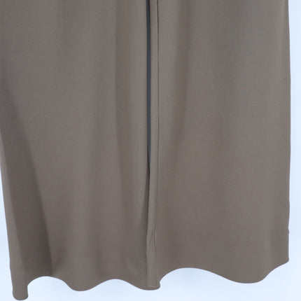 STAUD Stroll Crepe Flared Pants Truffle Brown Wide Leg Pull On Women's S