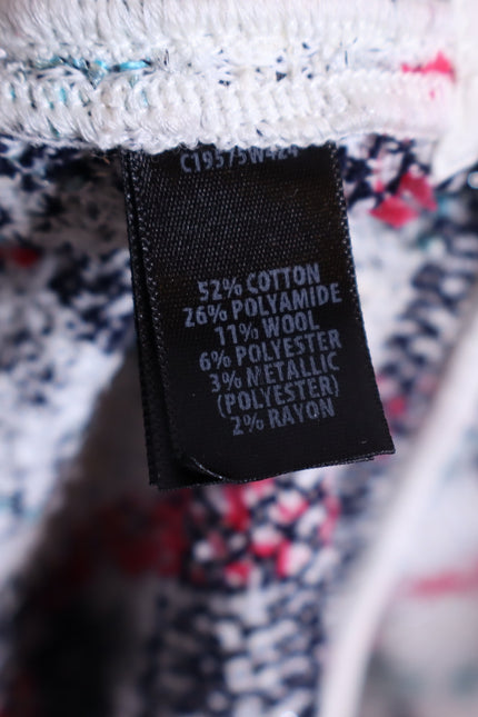 ST. JOHN Plaid Longline Jacket Multicolor Tweed Straight Cut Unlined Women's 18