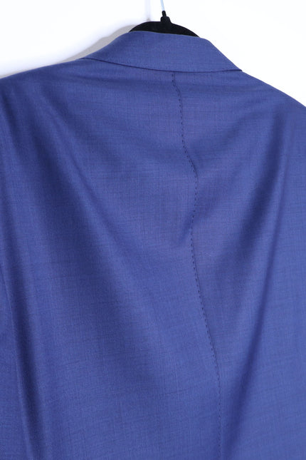 SUITSUPPLY Lazio Slim Sport Coat Mid Blue Wool Single Breasted Men's 50/US 40