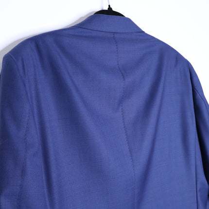 SUITSUPPLY Lazio Slim Sport Coat Mid Blue Wool Single Breasted Men's 50/US 40