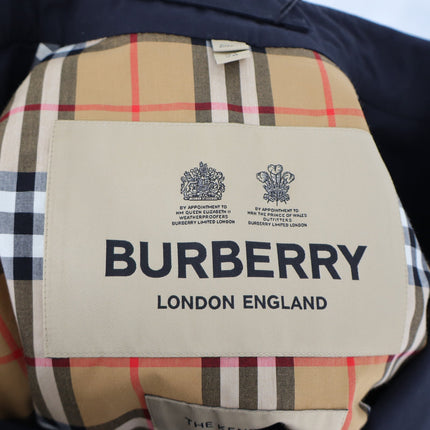 Burberry Kensington Heritage Mid Trench Coat NWT Midnight Blue Belted Women's 6