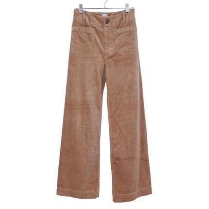 Maeve The Colette Corduroy Trousers Gold Wide Leg Full Length Pants Women's 26