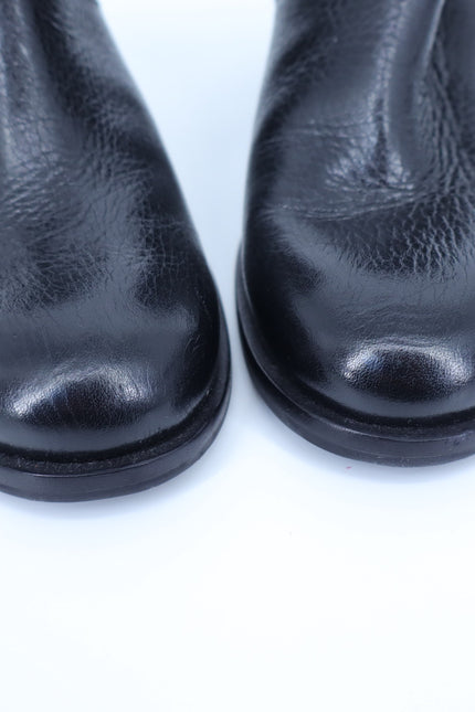 KATE SPADE Sabina Moto Ankle Boot Black Leather Double Buckle Women's 7