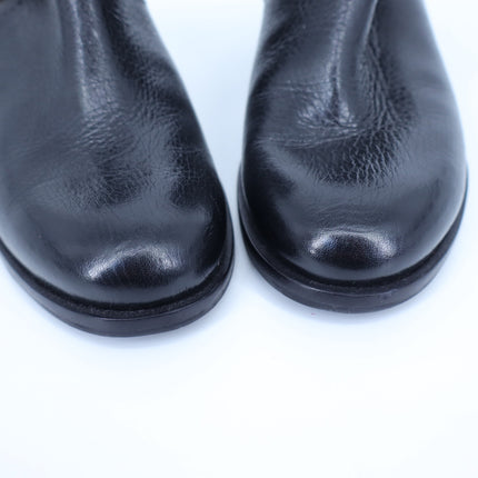 KATE SPADE Sabina Moto Ankle Boot Black Leather Double Buckle Women's 7