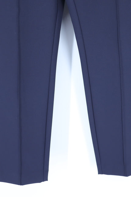LAFAYETTE 148 Gramercy Tapered Trousers Navy Blue Acclaimed Stretch Women's 12