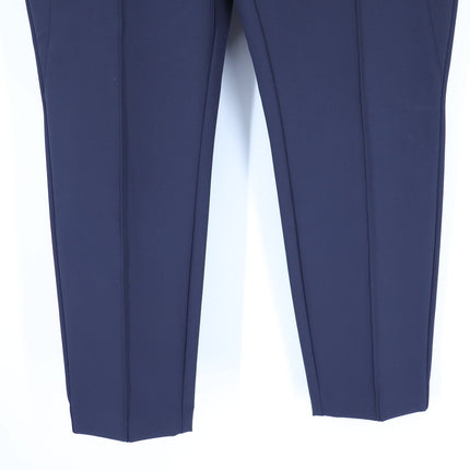 LAFAYETTE 148 Gramercy Tapered Trousers Navy Blue Acclaimed Stretch Women's 12