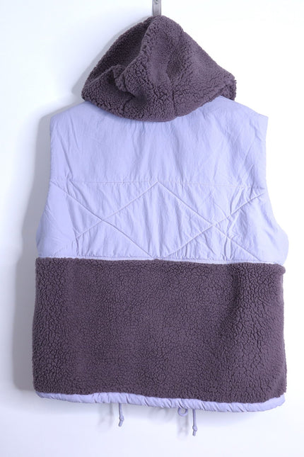 FP MOVEMENT Adventure Awaits Fleece Vest Shark Combo Lavender Women's S