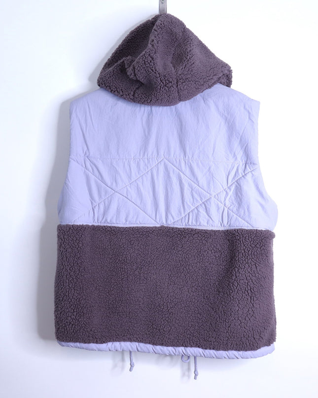 FP MOVEMENT Adventure Awaits Fleece Vest Shark Combo Lavender Women's S