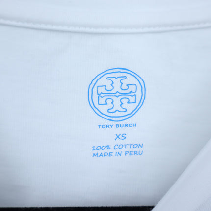 Tory Burch Vote Tee White Graphic Short Sleeve Casual Women's XS