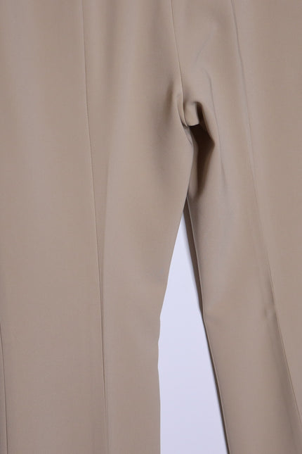 ST. JOHN Belted Wide Leg Trouser Beige High Waist Dress Pant Casual Women's 4