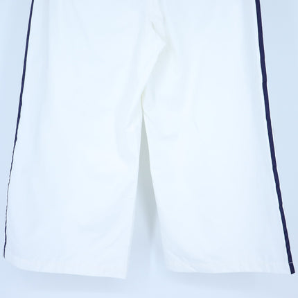 Maeve Gaucho Pants White Side Stripe NWT Cropped Wide Leg High Rise Women's 4