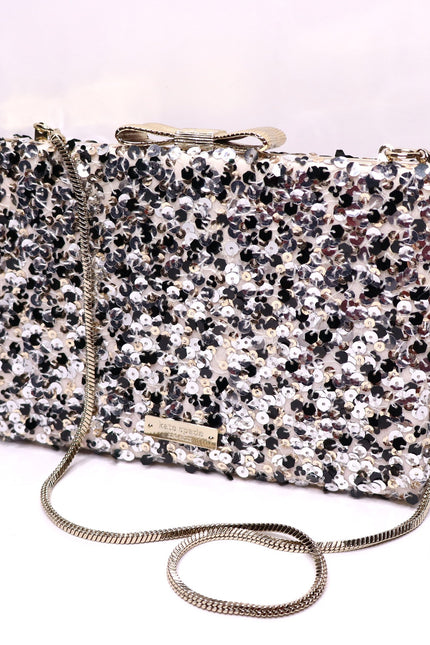 KATE SPADE New York 'All that Glitters' Sequin Emanuelle Clutch in Blush Purse