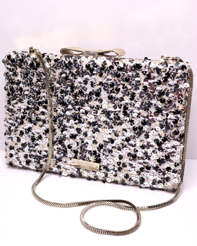 KATE SPADE New York 'All that Glitters' Sequin Emanuelle Clutch in Blush Purse