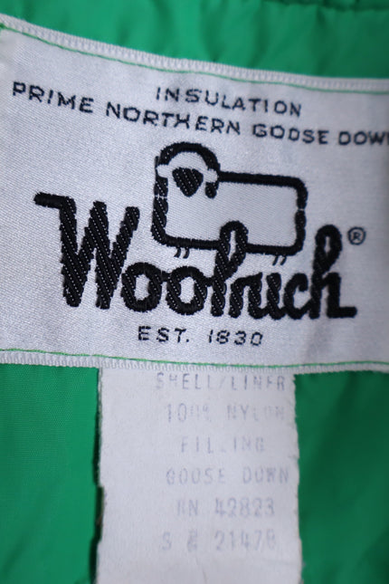WOOLRICH VTG 1970's Goose Down Winter Coat Green Snow Jacket Women's S