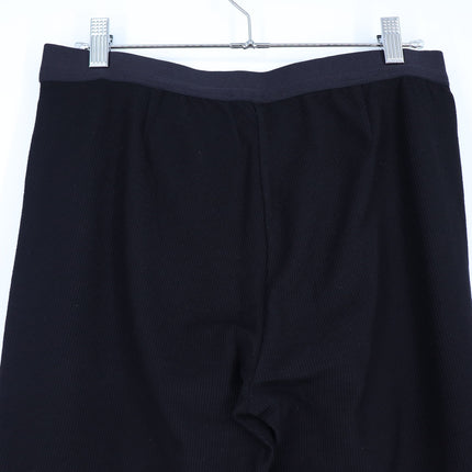 Eileen Fisher Stretch Ponte Pants Black NWT Pull On Ribbed Casual Women's M