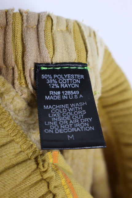 AVIATOR NATION Stripe Sweatpants Jogger Honey Mustard Pull On Women's M