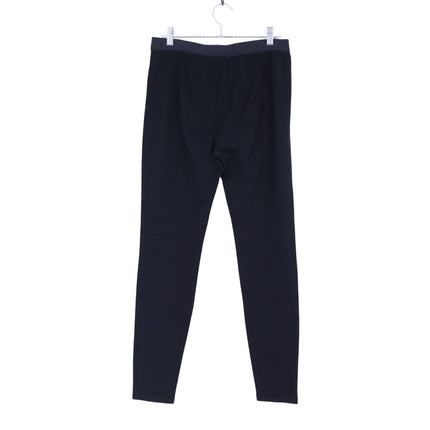 Eileen Fisher Stretch Ponte Pants Black NWT Pull On Ribbed Casual Women's M