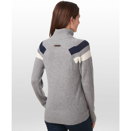 ALPS & METERS Ski Race Knit Sweater Gray Wool Cashmere Long Sleeve Women's L