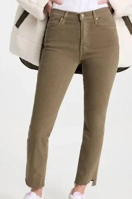 MOTHER Rascal Ankle Step Fray Jeans Capers High Waisted 5 Button Women's 27