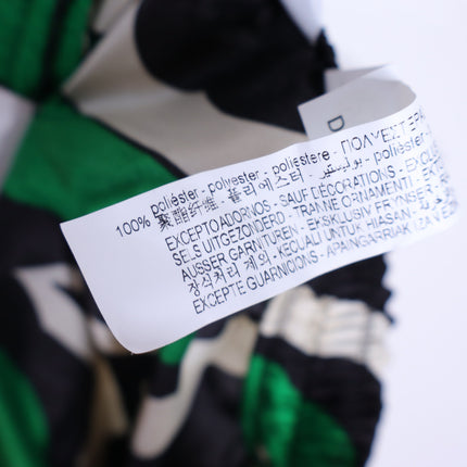 ZARA NWT Printed High Waisted Bermuda Shorts Green Black Pull On Women's S