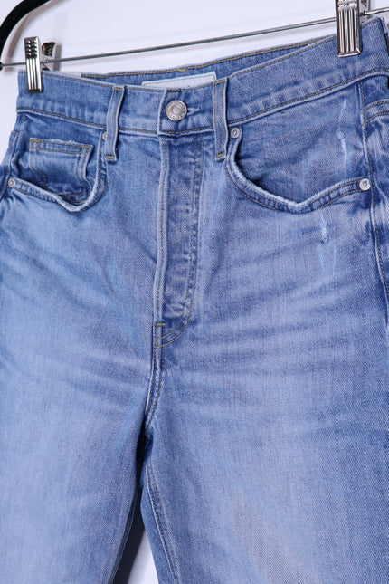 FRANK & EILEEN Monaghan Mom Jean 1997 Wash Distressed High Rise Denim Women's 27